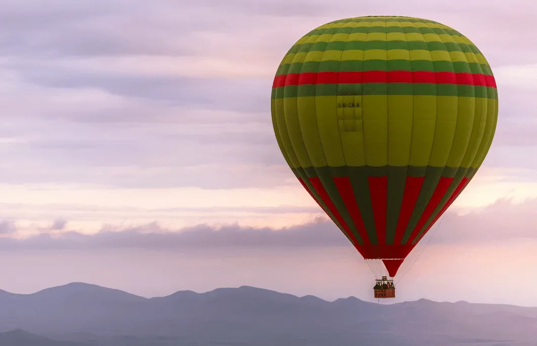 Hot Air Balloon Flight over Agadir at Sunrise