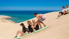 Sandboarding na nadmorskich wydmach — z Taghazout